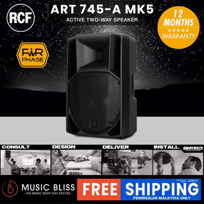 RCF ART 745-A MK5 15" 1400W 2-way Active Powered Speaker