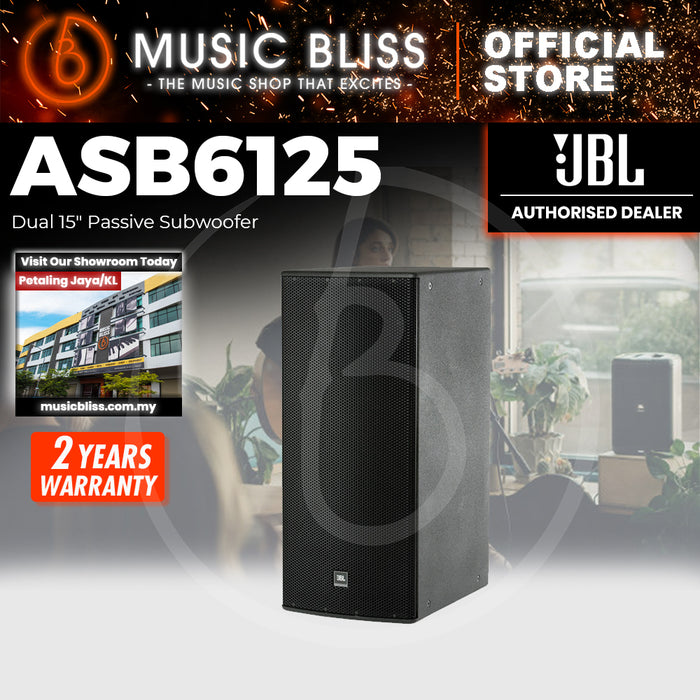 JBL ASB6125 6400W Dual 15 inch Passive Subwoofer