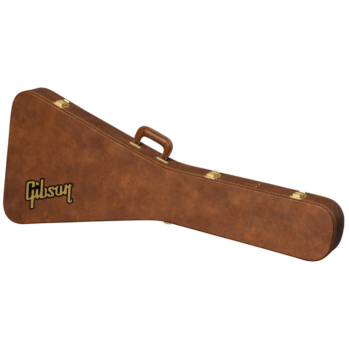 GIBSON ACCESSORIES FLYING V ORIGINAL HARDSHELL CASE - BROWN (ASFVCASE-ORG) - Music Bliss Malaysia