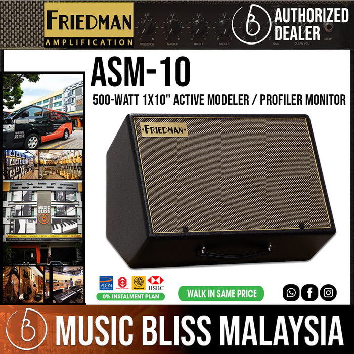 Friedman ASM-10 500-watt 1x10" Active Modeler / Profiler Monitor - Music Bliss Malaysia