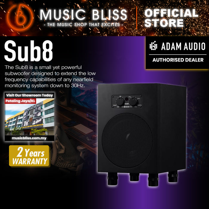 ADAM Audio Sub8 8.5 inch Powered Studio Subwoofer