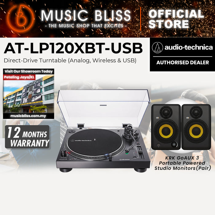 Audio-Technica AT-LP120XBT-USB Turntable with Bluetooth - Black
