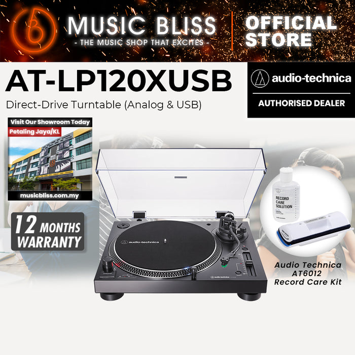 Audio Technica AT-LP120XUSB Direct Drive Turntable with USB - Black
