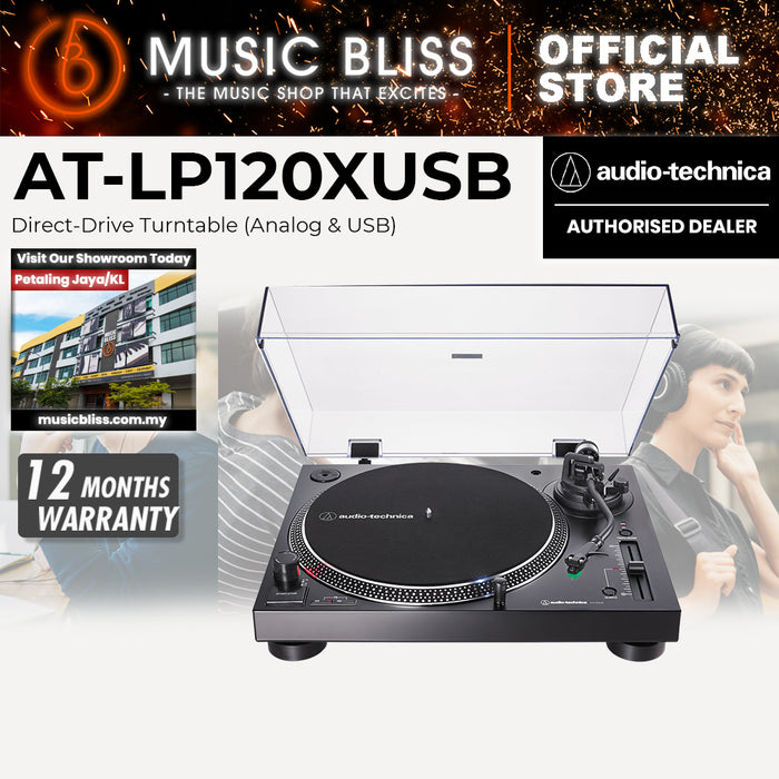 Audio Technica AT-LP120XUSB Direct Drive Turntable with USB - Black
