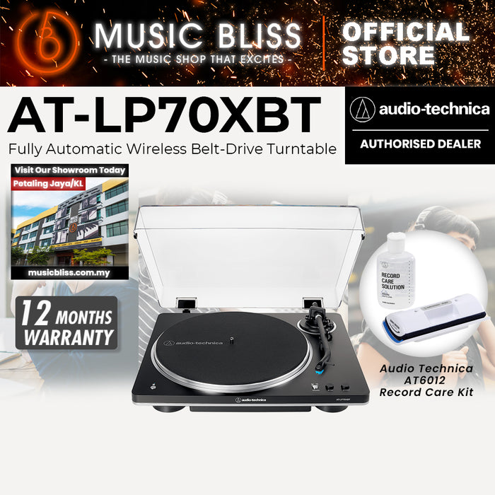 Audio Technica AT-LP70XBT Belt-drive Turntable with Bluetooth - Black/Silver
