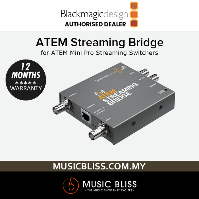 Blackmagic Design ATEM Streaming Bridge for ATEM Mini Pro Streaming Switchers