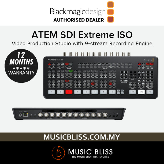 Blackmagic Design ATEM SDI Extreme ISO Video Production Studio with 9-stream Recording Engine