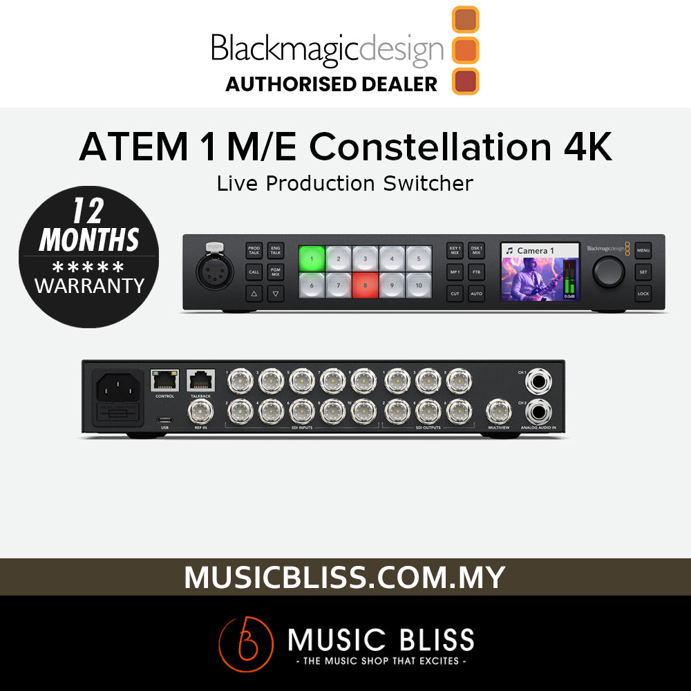 Blackmagic Design ATEM 1 M/E Constellation UHD 4K Live Production ...
