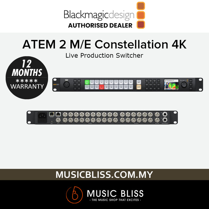 Blackmagic Design ATEM 2 M/E Constellation UHD 4K Live Production Switcher