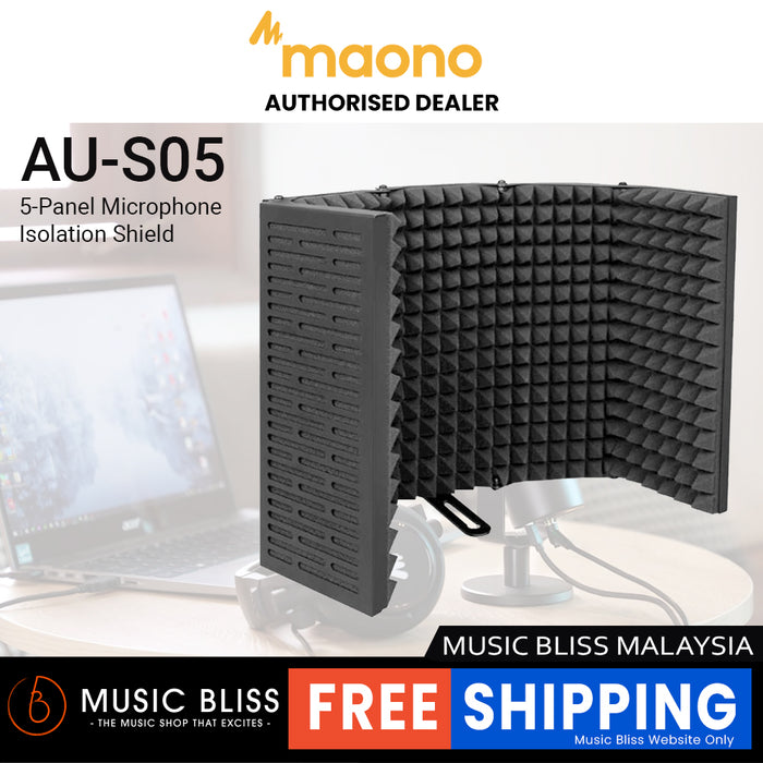 MAONO AU-S05 5-Panel Microphone Isolation Shield