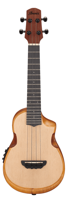 Ibanez AUC10E Acoustic-Electric Concert Ukulele with Bag - Open Pore Natural - Music Bliss Malaysia