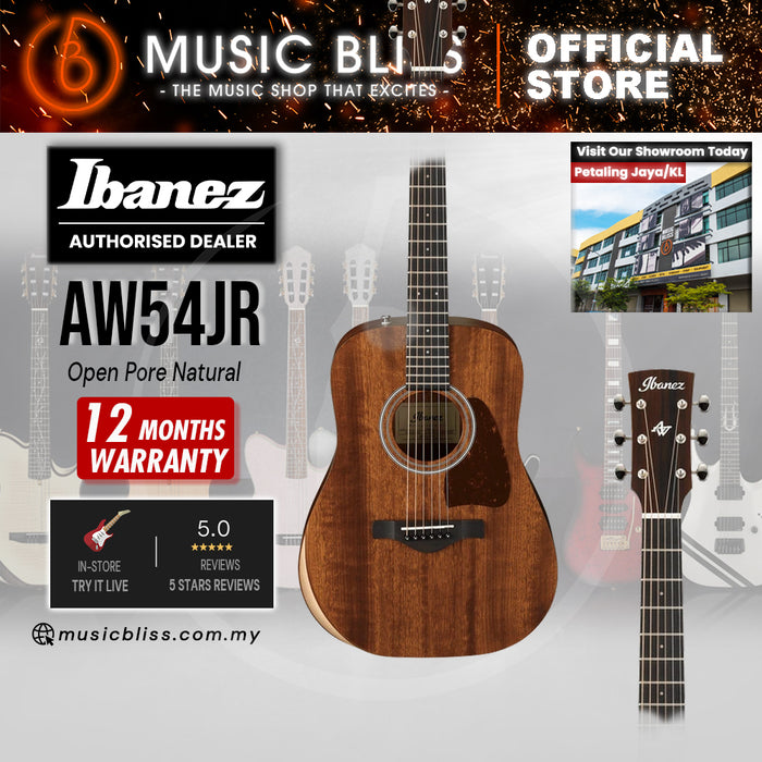 Ibanez Artwood AW54JR Acoustic Guitar - Open Pore Natural
