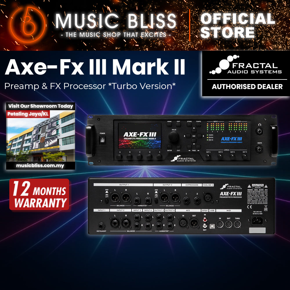 Fractal Audio Axe-FX III MKII Preamp Effects Processor *Turbo