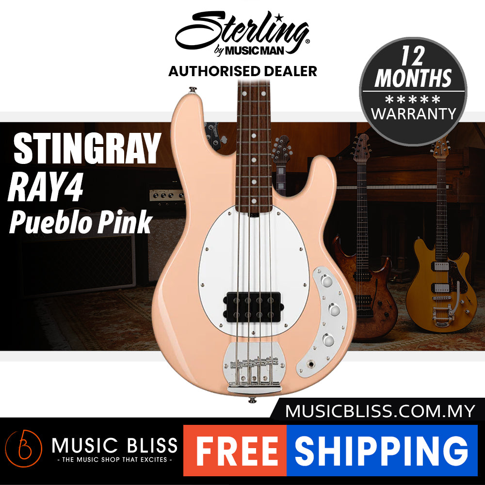 Sterling By Music Man StingRay RAY4 Bass Guitar - Pueblo