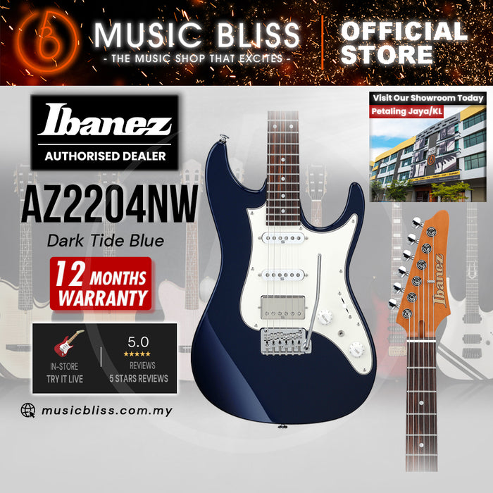 Ibanez Prestige AZ2204NW Electric Guitar - Dark Tide Blue MADE IN JAPAN