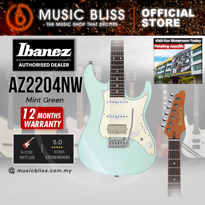 Ibanez Prestige AZ2204NW Electric Guitar - Mint Green (MADE IN JAPAN)