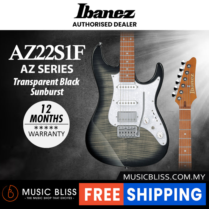 Ibanez Standard AZ22S1F Electric Guitar - Transparent Black Sunburst