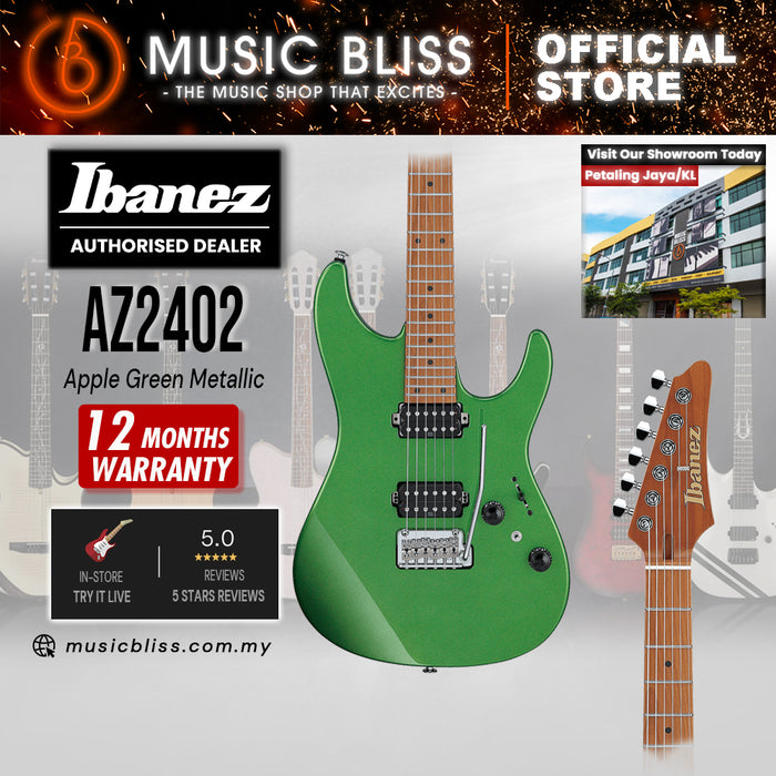 Ibanez Prestige AZ2402 Electric Guitar - Apple Green Metallic (MADE IN JAPAN)
