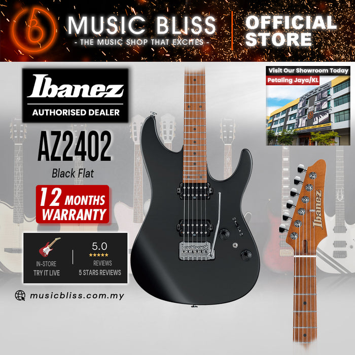 Ibanez Prestige AZ2402 Electric Guitar - Black Flat (MADE IN JAPAN)