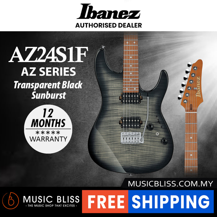 Ibanez Standard AZ24S1F Electric Guitar - Transparent Black Sunburst