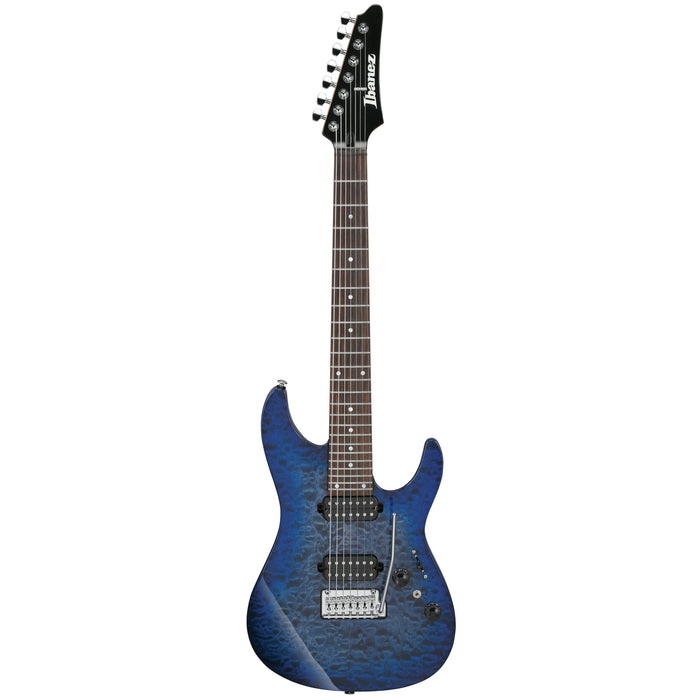 Ibanez Premium AZ427P2QM 7-string Electric Guitar - Twilight Blue Burst