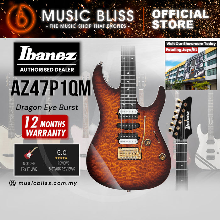 Ibanez Premium AZ47P1QM Electric Guitar - Dragon Eye Burst