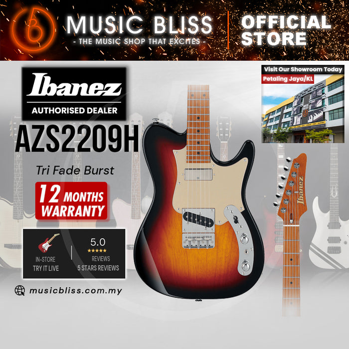 Ibanez Prestige AZS2209H Electric Guitar - Tri Fade Burst