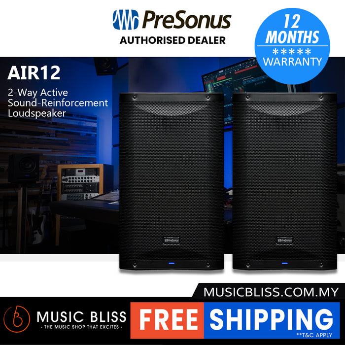 PreSonus AIR12 1200W 12" Powered Speaker Active Loudspeaker
