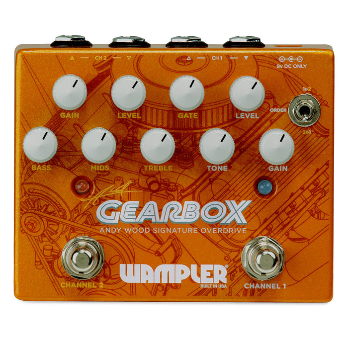 Wampler Gearbox - Andy Wood Signature Overdrive Pedal - Music Bliss Malaysia