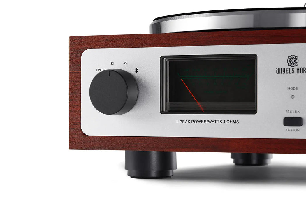 Angels Horn AH6 Hi-Fi Turntable System, Premium Vinyl Record Player with Bookshelf Speakers