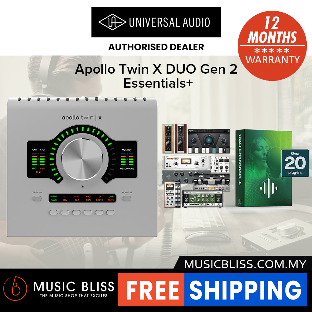Universal Audio Apollo Twin X DUO Gen 2 Essentials+ 10x6