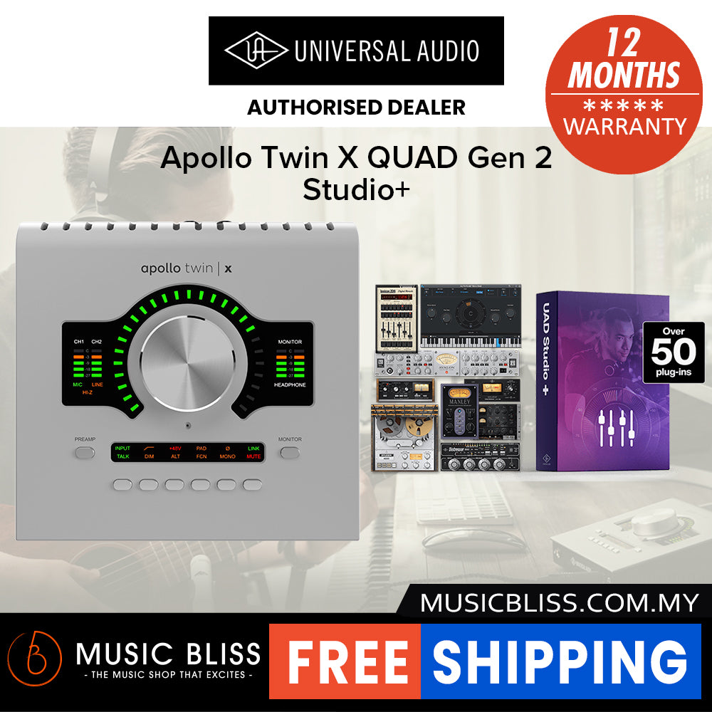 Universal Audio Apollo Twin X QUAD Gen 2 Studio+ Thunderbolt Audio