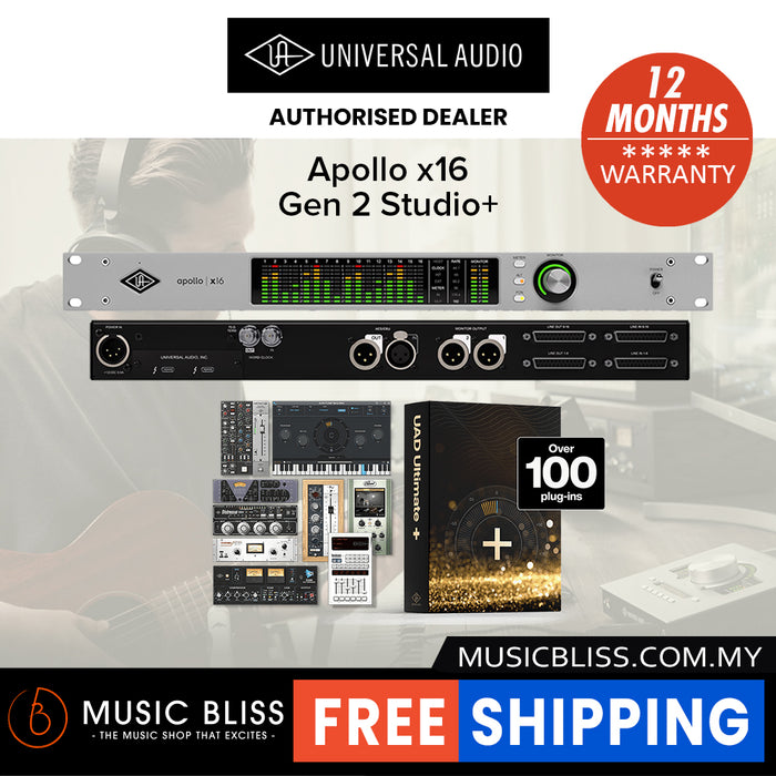 Universal Audio Apollo x16 Gen 2 Ultimate+ Thunderbolt Audio Interface with UAD DSP