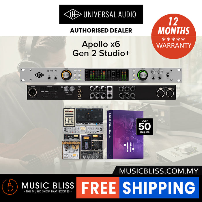 Universal Audio Apollo x6 Gen 2 and Studio+ Thunderbolt Audio Interface