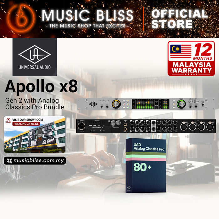 Universal Audio Apollo x8 Gen 2 Thunderbolt Audio Interface with UAD Analog Classics Pro Bundle
