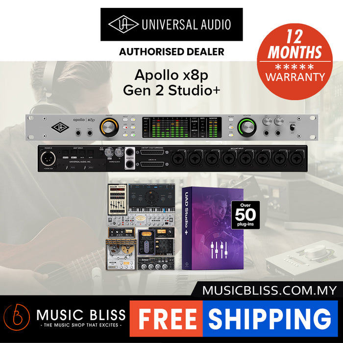 Universal Audio Apollo x8p Gen 2 and Studio+ Thunderbolt Audio Interface