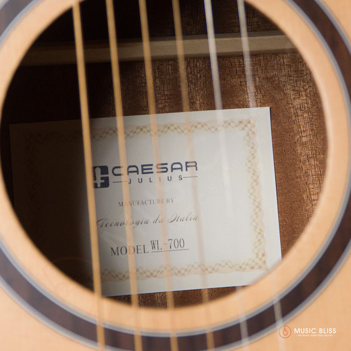 Caesar WL-700-N Budget Beginner 40-inch Matte Cutaway Body Acoustic Guitar - Natural