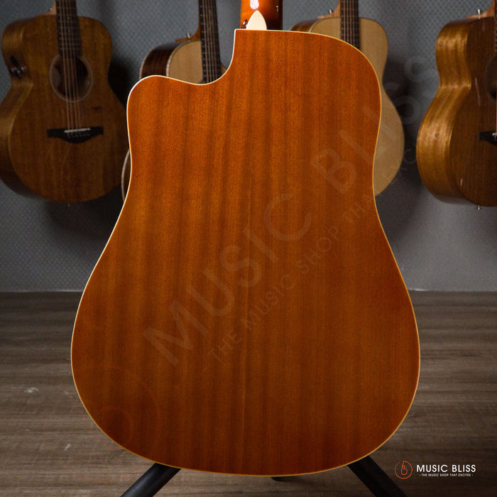 Caesar X-416C-N Budget Beginner 41-inch Cutaway Body Acoustic Guitar - Natural