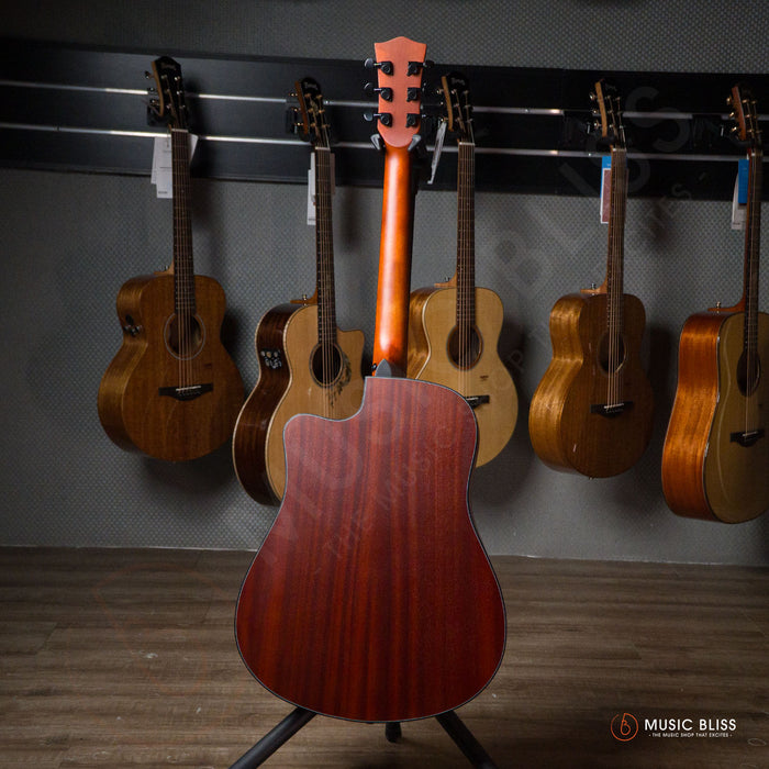 Caesar WL-800C-N Budget Beginner 41-inch Matte Cutaway Body Acoustic Guitar - Natural
