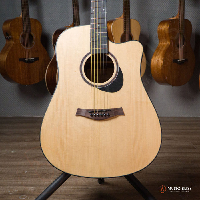 Caesar WL-800C-N Budget Beginner 41-inch Matte Cutaway Body Acoustic Guitar - Natural