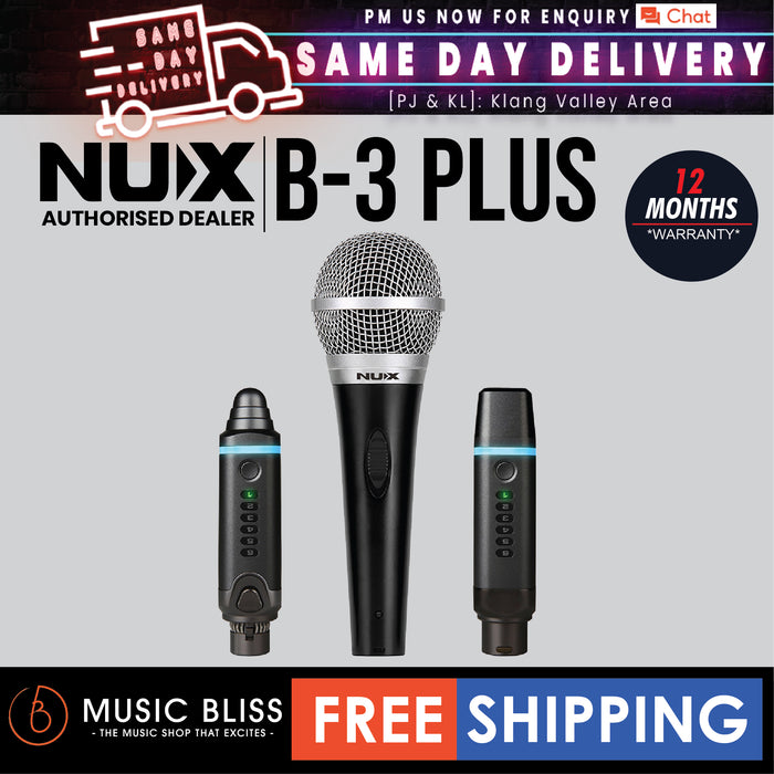 NUX B-3 Plus Wireless Microphone System Bundle - Music Bliss Malaysia