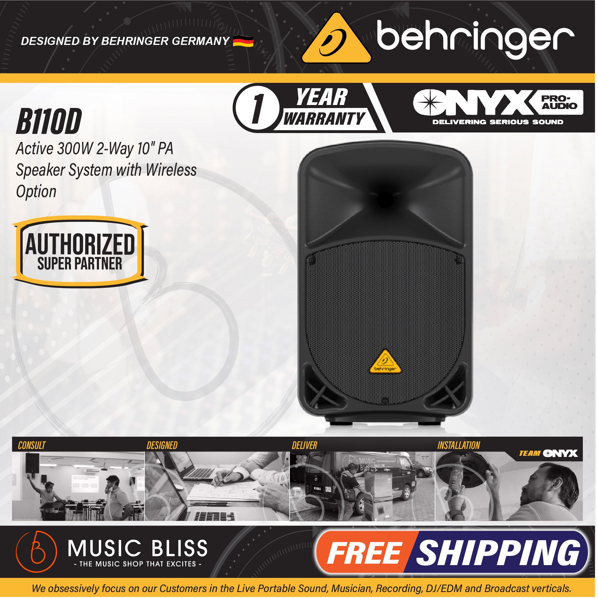 Behringer Eurolive B110D 300 Watt 10