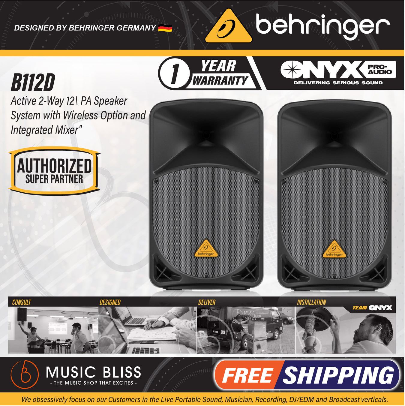 Behringer PA Speakers