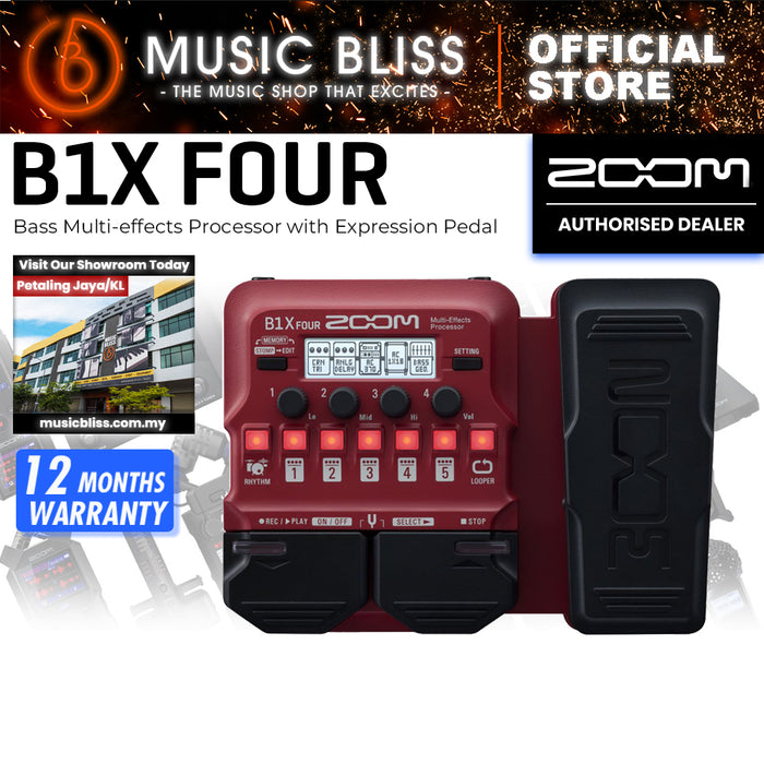 Zoom B1 FOUR Bass Multi-effects Processor