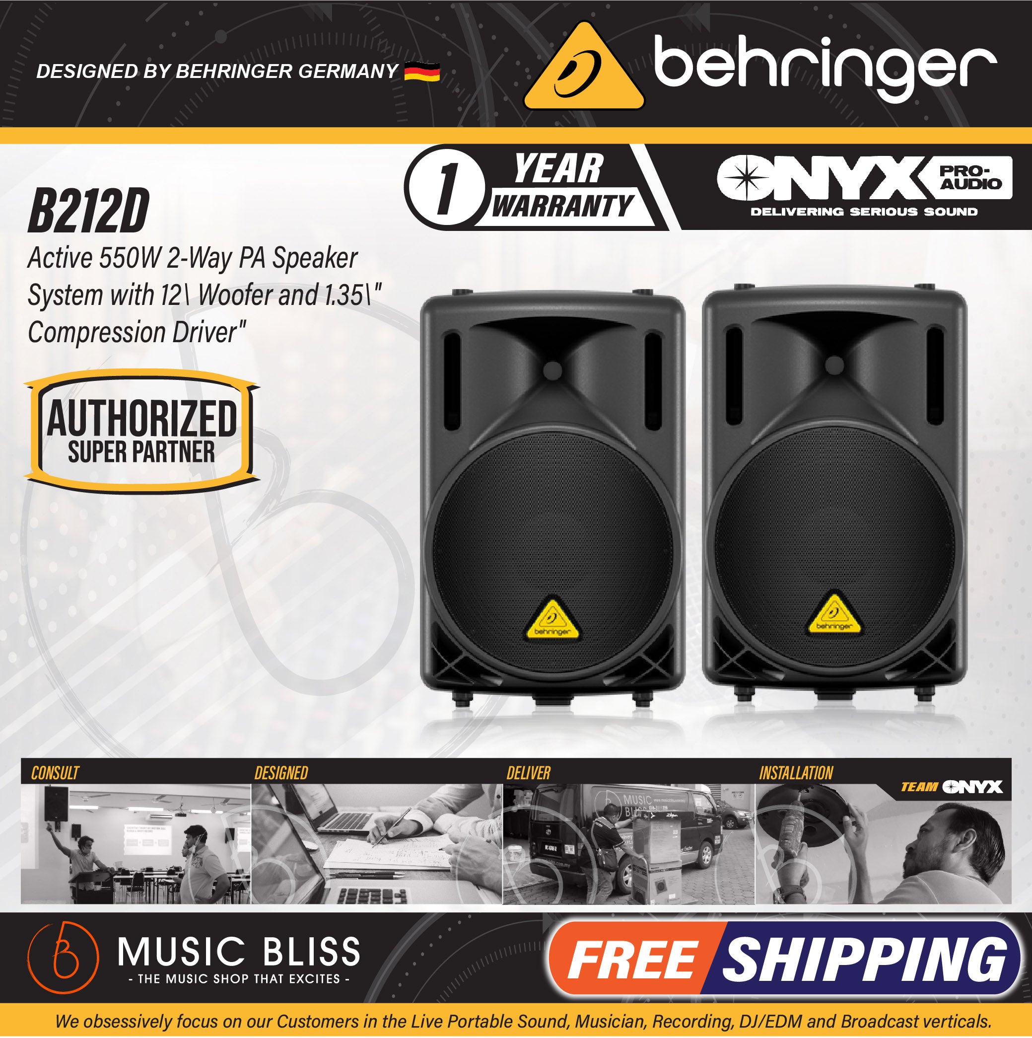 Behringer Eurolive B212D 550W 12