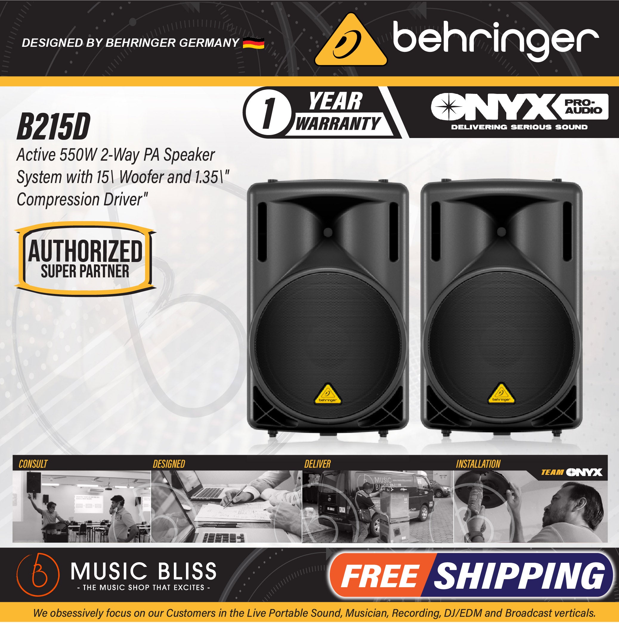 Manual Behringer Eurolive B215 Behringer Eurolive B215D 550W 15