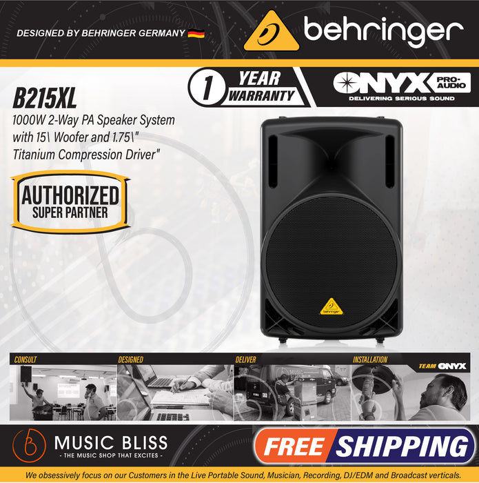 Behringer Eurolive B215XL 1000-watt 15'' Passive Speaker (B-215XL