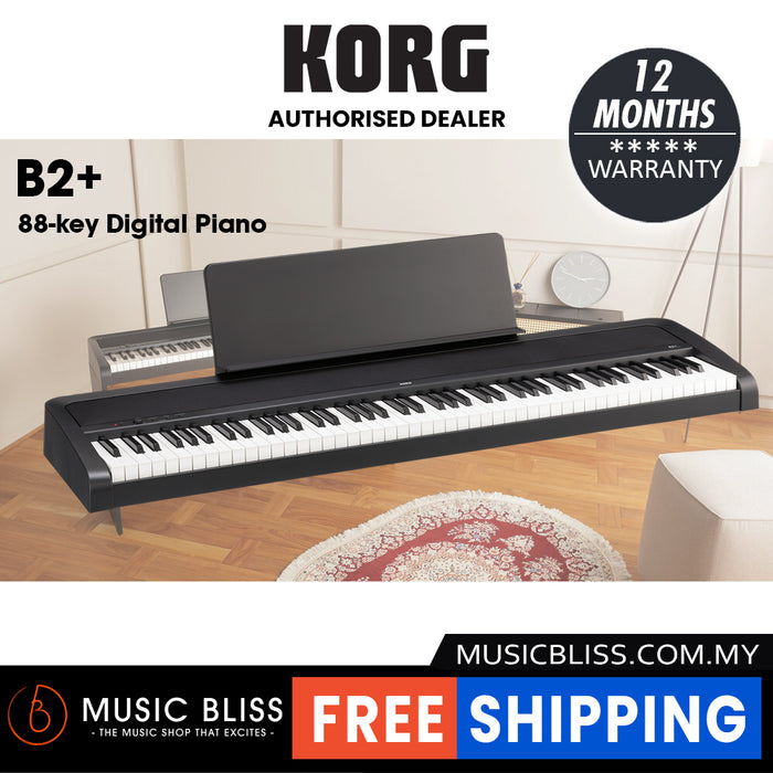 Korg B2+ 88-Key Digital Piano – Black *0% INSTALLMENT*