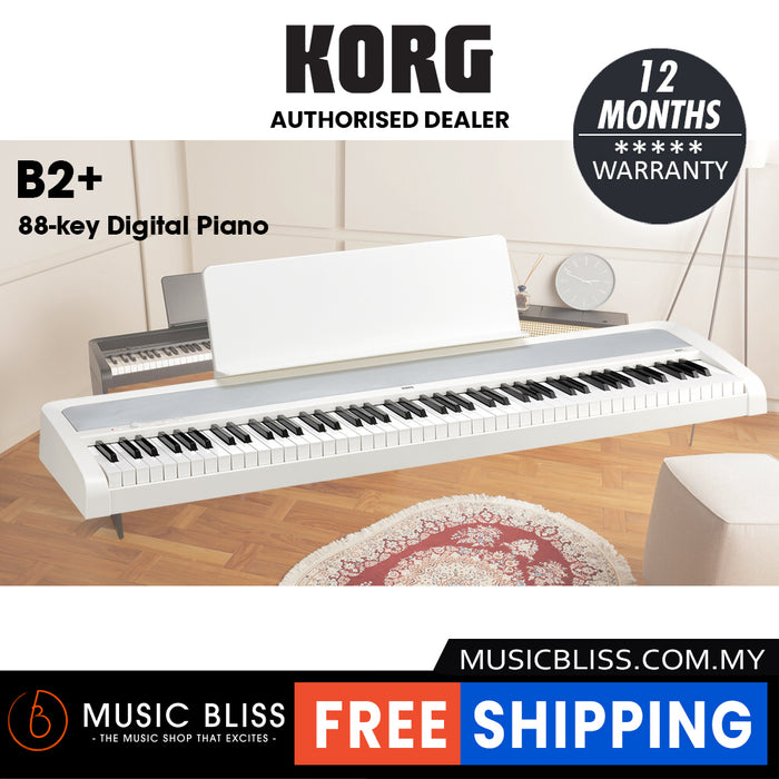 Korg B2+ 88-Key Digital Piano – White *0% INSTALLMENT*