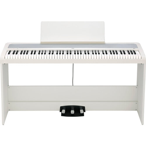 Korg B2+SP 88-Key Digital Piano with Stand and 3-Pedal System - White *0% INSTALLMENT*